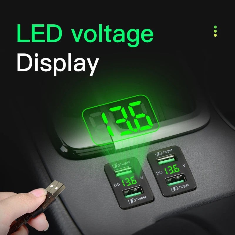 Bluejw Dual USB Car Charger Adapter 45W Super Fast Charging 9V/2A - Automobile Charger Socket for 12-24V Vehicles - Image 5